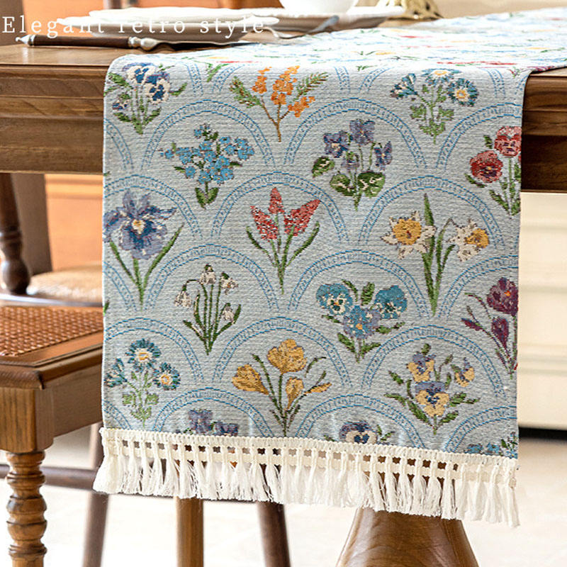 Custom Fabric Table Runners Triangular Long Strip Custom Sizes Party Home Decor HLTCL1001